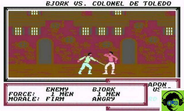 Pirates! - Astuces et codes Commodore 64