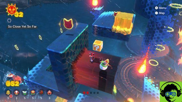 Mario 3D World: Bowser Fury - Como fazer todos os gatos brilharem | Guia 100% Trickity Tower