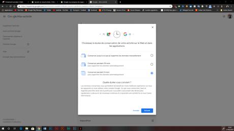 Google: how to activate the automatic deletion of your web and location data