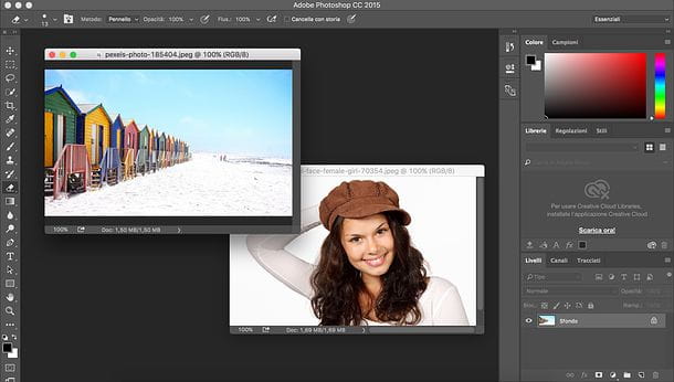 How to overlay two images with Photoshop