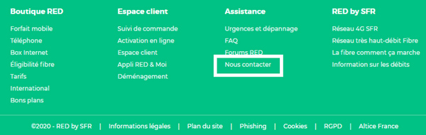 Como entrar em contato com o atendimento ao cliente da RED by SFR?