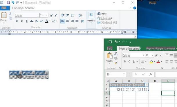 How to make a table on WordPad