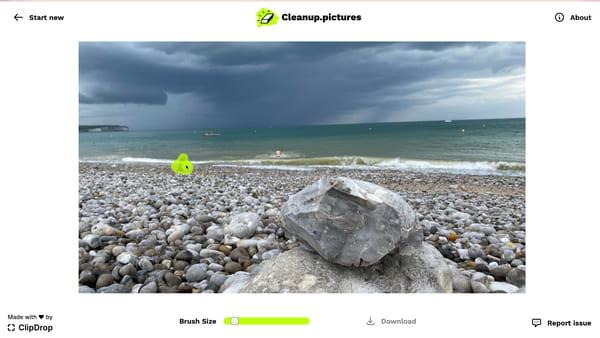 How to easily erase items in a photo