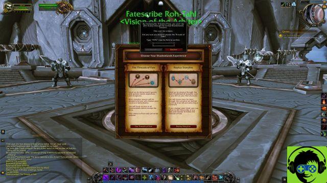 World of Warcraft Shadowlands: come sbloccare Threads of Fate per gli Alts