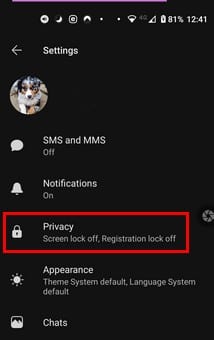 What are the security and privacy options on Telegram and Signal