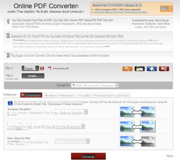 How to compress a PDF file