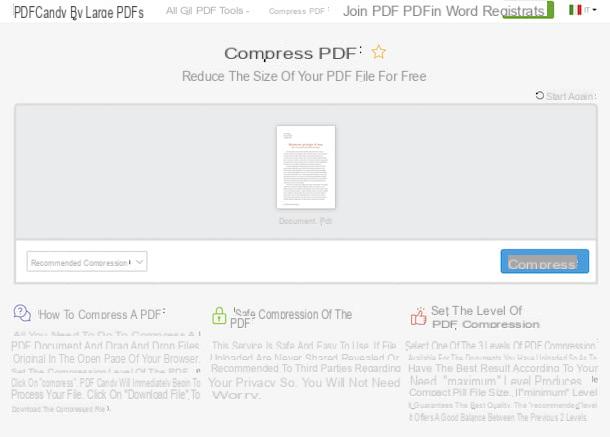 How to compress a PDF file
