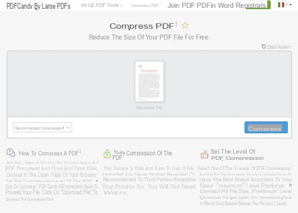 Come comprimere un file PDF