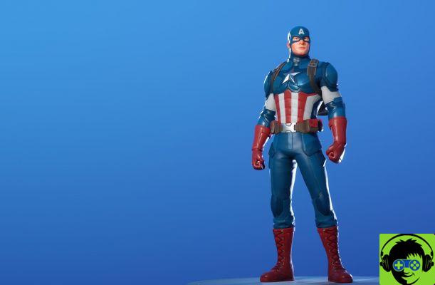 Onde o Capitão América pousou em Fortnite?