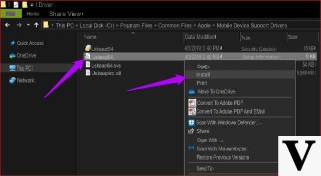 Como instalar ou atualizar o driver do iPhone / iPad no PC -