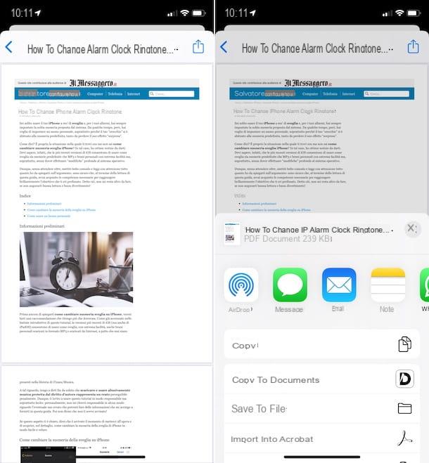 Como fazer PDF com iPhone