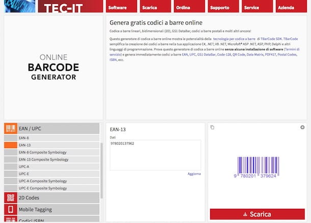 How to generate a barcode