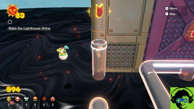 Super Mario 3D World: Bowser's Fury - Cómo hacer brillar a todos los gatos | Guiar el 100% del recorrido de la tubería de la torre