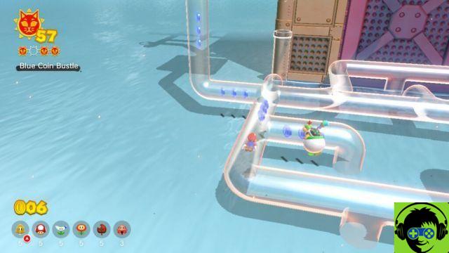 Super Mario 3D World: Bowser's Fury - Cómo hacer brillar a todos los gatos | Guiar el 100% del recorrido de la tubería de la torre