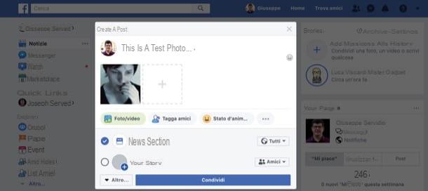 Come pubblicare foto su Facebook
