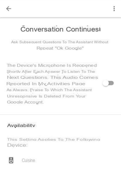 Comment activer la conversation continue sur Google Home