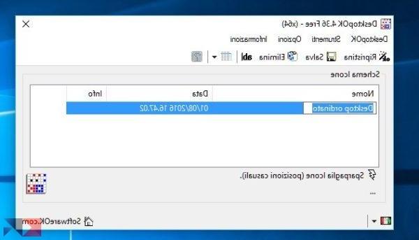 Salvare e ripristinare le icone del desktop in Windows