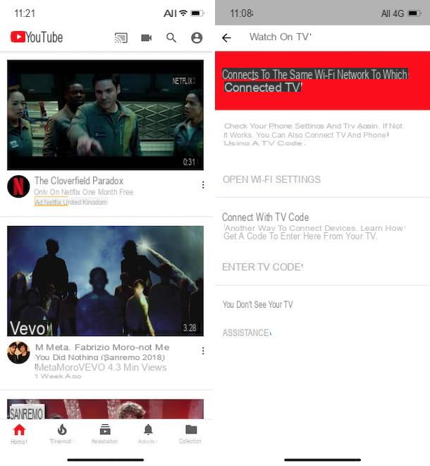 Cómo conectar YouTube a la TV