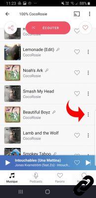 How do I share a track or playlist on Deezer?