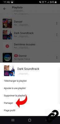 How do I share a track or playlist on Deezer?