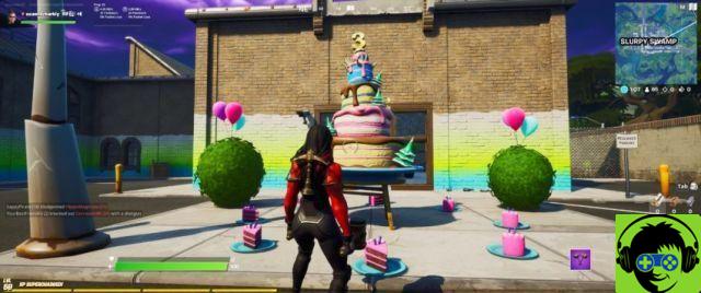 Onde Encontrar Bolos de Aniversário em Fortnite - Todos os Dez Locais de Bolos de Aniversário Capítulo 2 Temporada 4