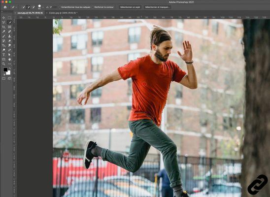 How to quickly select an element in Photoshop?