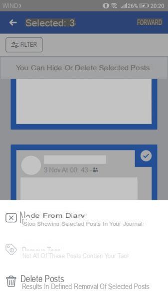 How to delete multiple Facebook posts at the same time