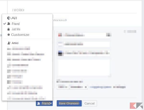 How to block wall and content on Facebook