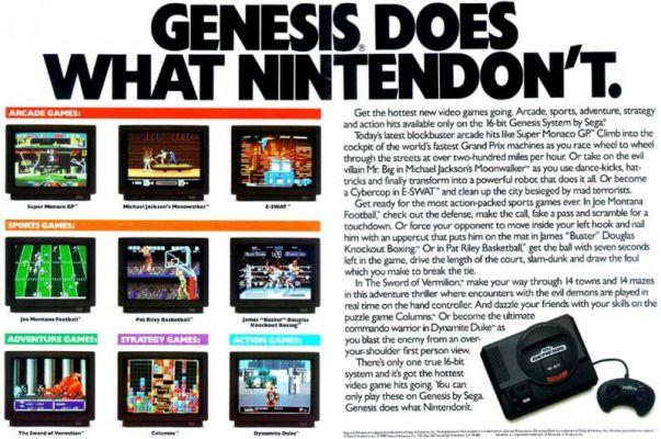 -5 : Super Nintendo contre Sega Mega Drive (1987-1993)