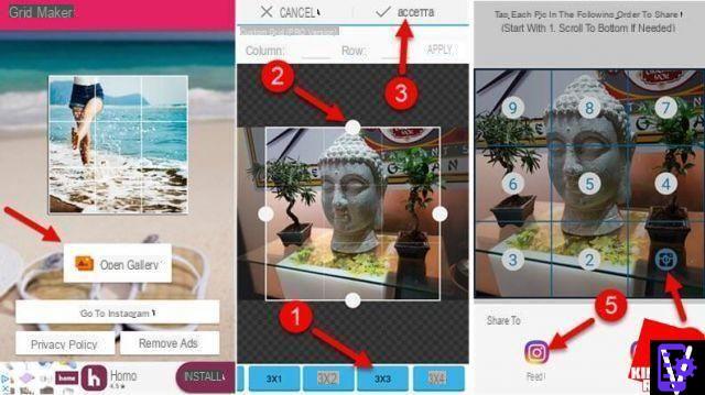 How to make mosaic on Instagram