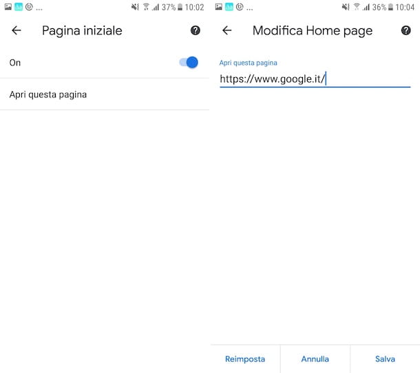 How to set Google as your homepage