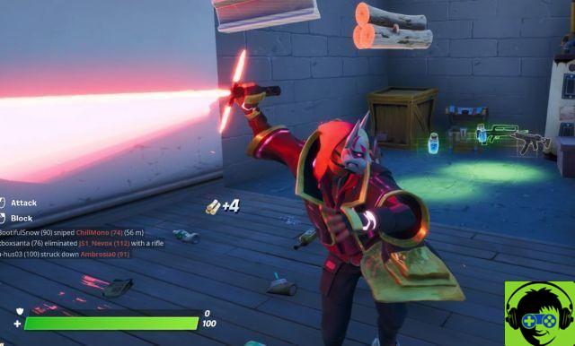 Cómo conseguir un sable de luz en Fortnite