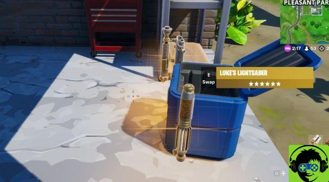 Come ottenere una spada laser in Fortnite