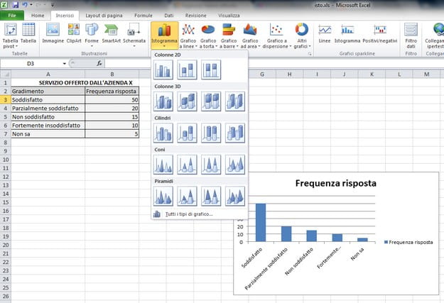 How to create a histogram with Excel