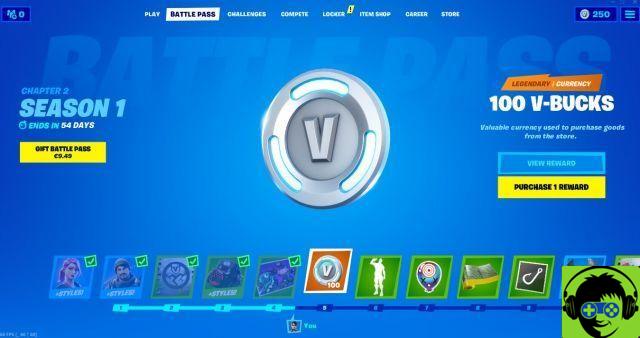 Dettagli del Battle Pass di Fortnite Capitolo 2 Stagione 1