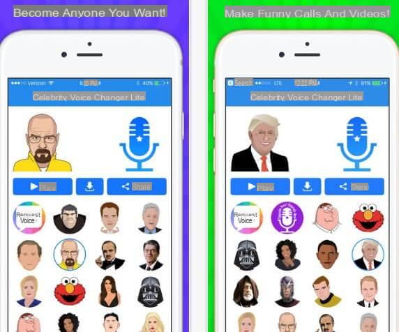 Application de changeur de voix avec effets sur Android et iOS