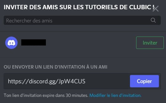 How do I invite users to a Discord server?