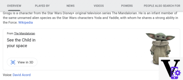 Baby Yoda arrive en réalité augmentée sur Google