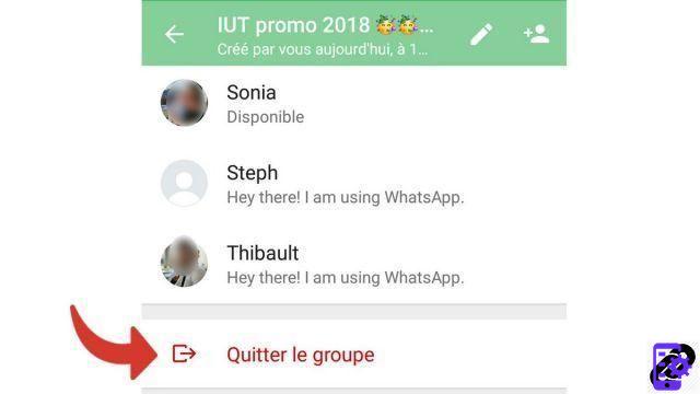 How to leave a WhatsApp group?