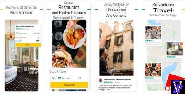 Search for restaurants in the area with your smartphone