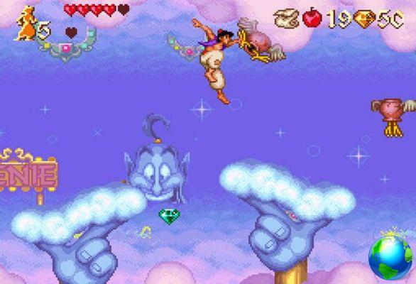 Senhas, cheats e códigos do Disney's Aladdin SNES