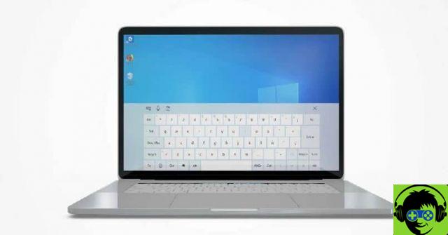 Como redimensionar o teclado de toque na tela do Windows 10?