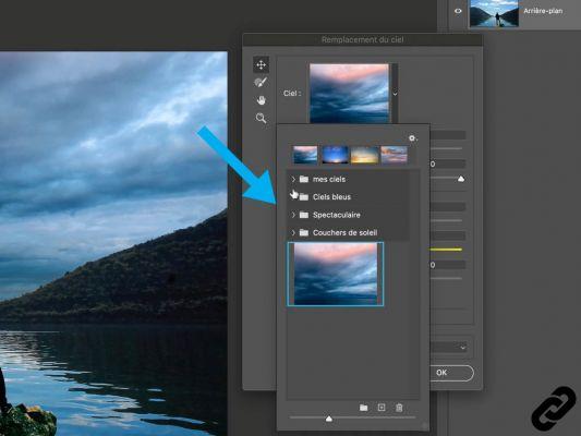 How to change the sky of a photo in 1 click with Photoshop?