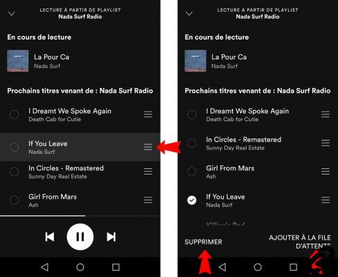 How to manage a queue on Spotify?