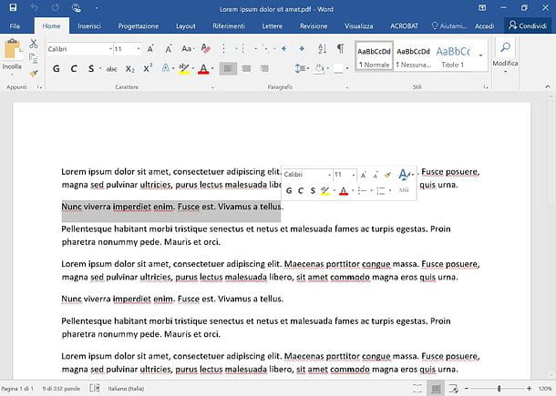 Comment insérer un PDF dans Word