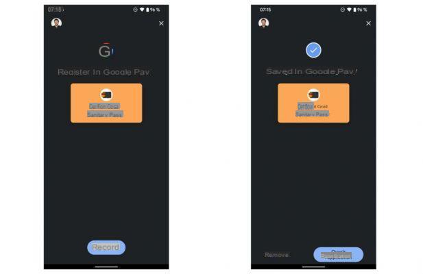 Como adicionar o passe de saúde ao seu smartphone Android para coletá-lo em 1 clique