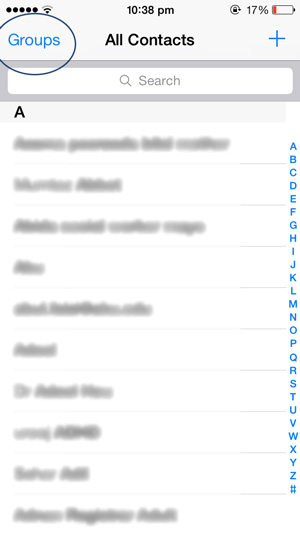 Remove Email and Facebook Contacts from iPhone Address Book