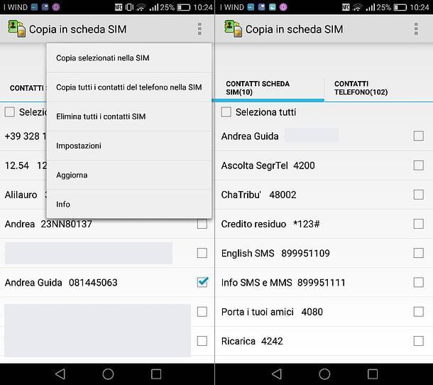 How to copy numbers from phone to SIM
