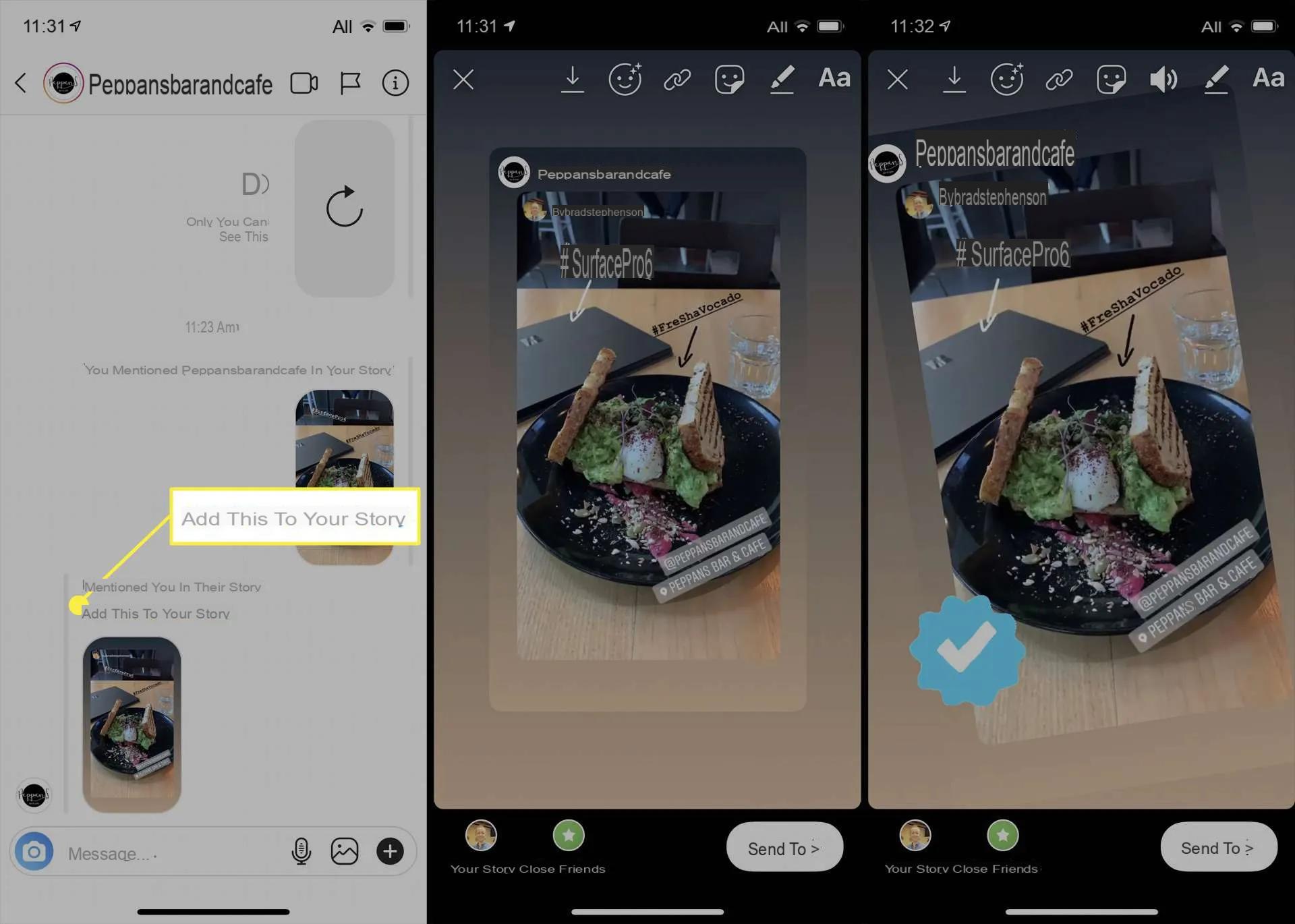 How to repost Instagram stories