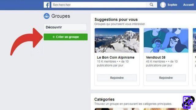 How to create a group on facebook ?
